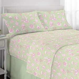 New! Wicked Katie Kime Sheet Set Unisex Full Size Green Pink Nod to Dorothy